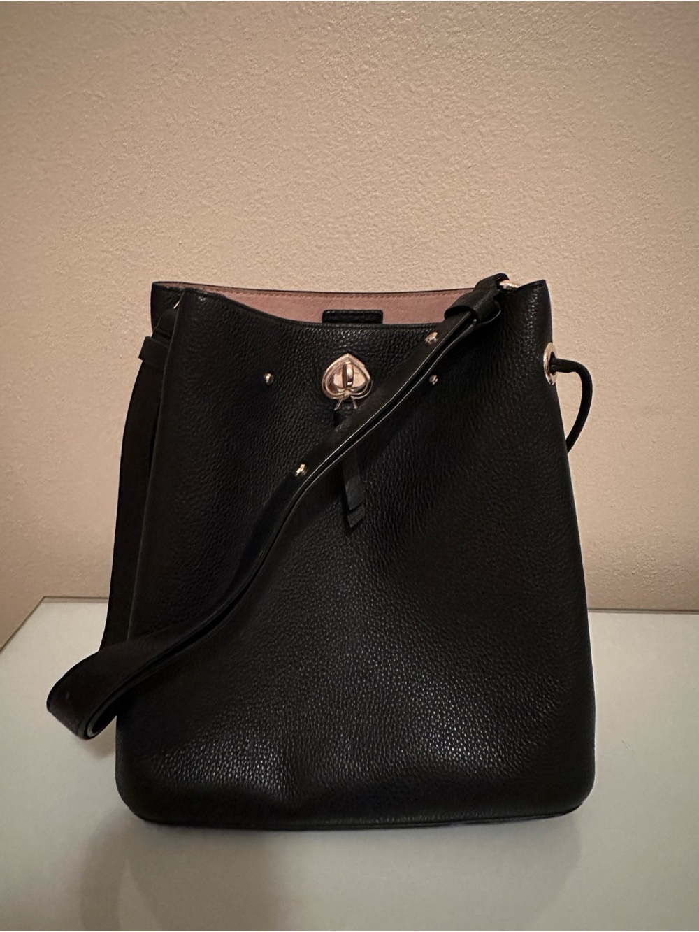 Kate Spade: Black Bucket Shoulder Bag
